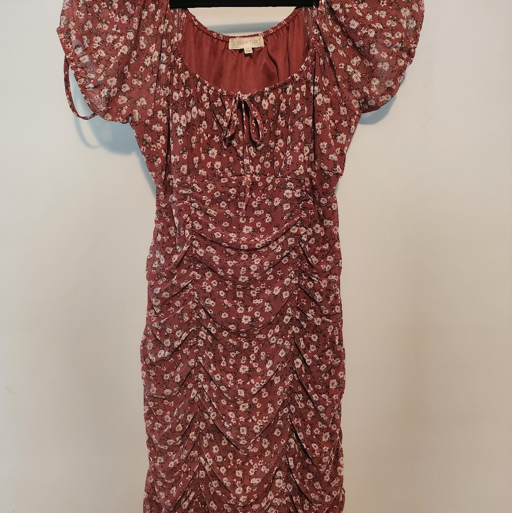 Ultra flirt scrunched sexy dress